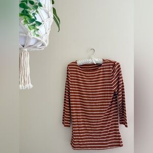 a new day Striped Orange women’s Top
